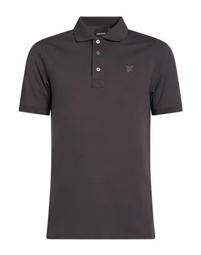 Lyle & Scott Man Polo Shirt Charcoal Size S Cotton, Elastane In Gray