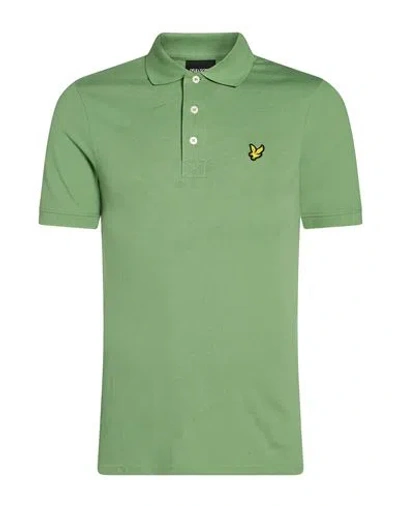 Lyle & Scott Man Polo Shirt Light Green Size Xs Cotton, Elastane