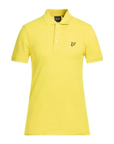 Lyle & Scott Man Polo Shirt Marigold Size S Cotton, Elastane In Yellow