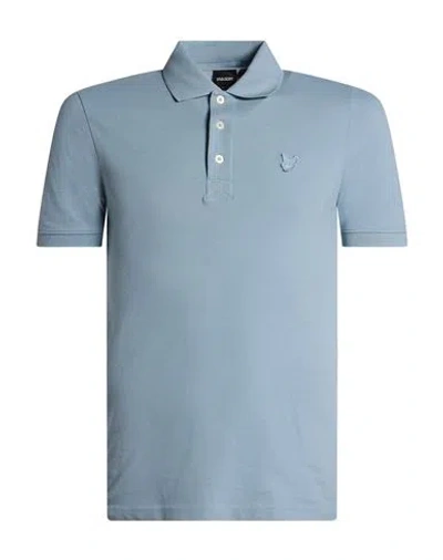 Lyle & Scott Man Polo Shirt Sky Blue Size Xs Cotton, Elastane