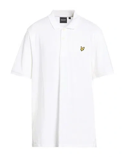 Lyle & Scott Man Polo Shirt White Size Xxl Cotton, Elastane