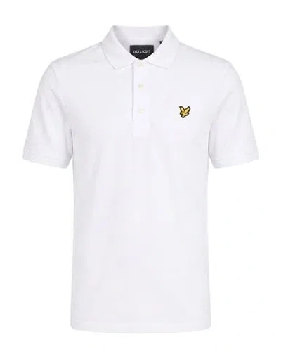 Lyle & Scott Man Polo Shirt White Size Xxl Cotton, Elastane