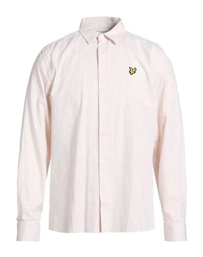 Lyle & Scott Man Shirt Beige Size Xl Cotton In White
