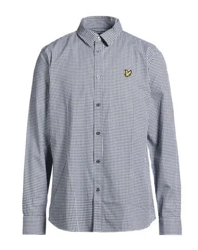 Lyle & Scott Man Shirt Black Size Xxl Cotton In Gray