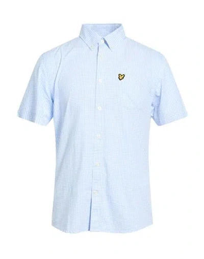 Lyle & Scott Man Shirt Light Blue Size S Cotton