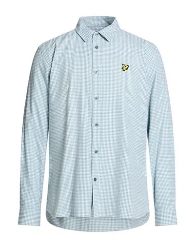 Lyle & Scott Man Shirt Light Blue Size Xl Cotton