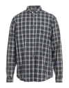 Lyle & Scott Man Shirt Midnight Blue Size M Cotton In Blue