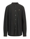 Lyle & Scott Man Shirt Steel Grey Size Xl Organic Cotton