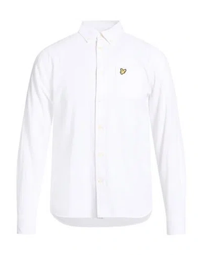 Lyle & Scott Man Shirt White Size S Cotton, Linen
