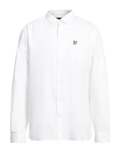 Lyle & Scott Vintage Man Shirt White Size S Organic Cotton