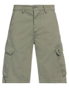 Lyle & Scott Man Shorts & Bermuda Shorts Military Green Size 30 Cotton