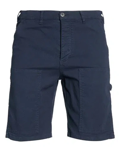 Lyle & Scott Man Shorts & Bermuda Shorts Navy Size 31 Cotton, Elastane In Blue