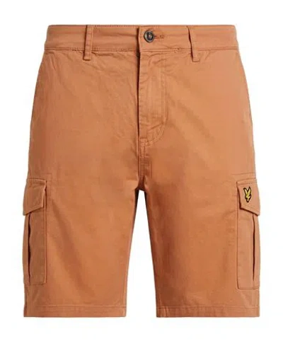 Lyle & Scott Man Shorts & Bermuda Shorts Tan Size 29 Cotton, Elastane In Brown