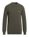 Lyle & Scott Man Sweater Green Size Xxl Wool, Polyamide