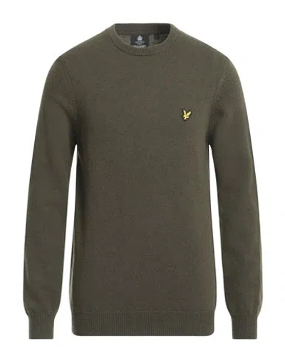 Lyle & Scott Man Sweater Green Size Xxl Wool, Polyamide