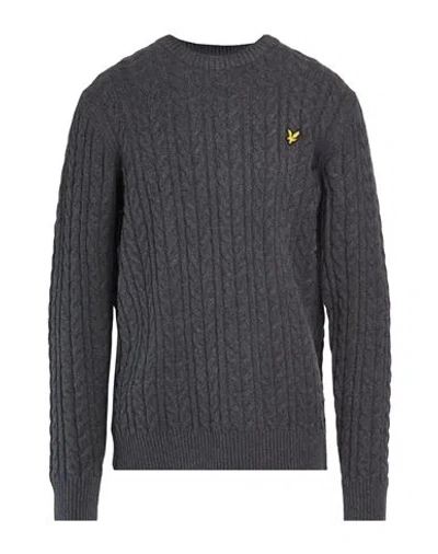 Lyle & Scott Man Sweater Grey Size Xxl Cotton, Polyamide, Elastane In Gray