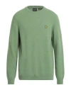 Lyle & Scott Lyle &amp; Scott  Cotton Crew Neck Mens Jumper In X576 Smoke Green