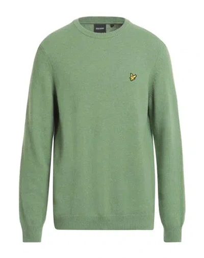Lyle & Scott Man Sweater Light Green Size Xxl Wool, Polyamide