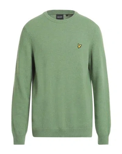 Lyle & Scott Lyle &amp; Scott  Cotton Crew Neck Mens Jumper In X576 Smoke Green