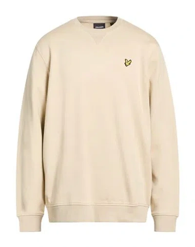 Lyle & Scott Man Sweatshirt Beige Size Xl Cotton In Sand