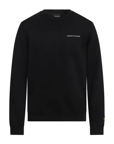 Lyle & Scott Man Sweatshirt Black Size M Cotton