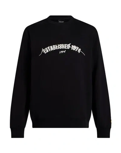 Lyle & Scott Man Sweatshirt Black Size Xxl Cotton
