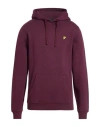Lyle & Scott Man Sweatshirt Burgundy Size L Cotton In Burgundy