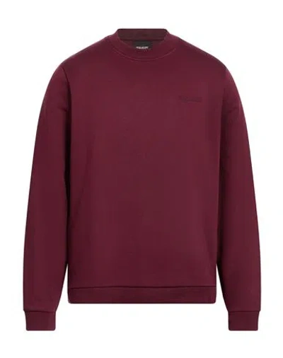 Lyle & Scott Man Sweatshirt Burgundy Size Xl Cotton, Polyester In Brown