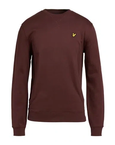 Lyle & Scott Man Sweatshirt Chocolate Brown Size Xxl Cotton