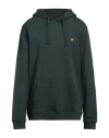 Lyle & Scott Man Sweatshirt Dark Green Size M Cotton