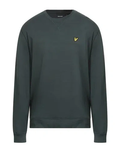 Lyle & Scott Man Sweatshirt Dark Green Size Xl Cotton