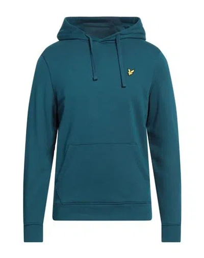 Lyle & Scott Man Sweatshirt Deep Jade Size S Organic Cotton In Green