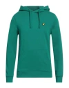 Lyle & Scott Man Sweatshirt Emerald Green Size S Organic Cotton