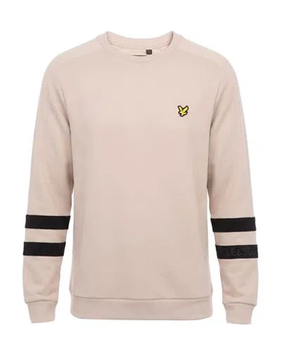 Lyle & Scott Man Sweatshirt Light Grey Size M Polyester, Recycled Polyester, Viscose, Elastane
