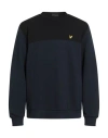 Lyle & Scott Man Sweatshirt Midnight Blue Size L Cotton