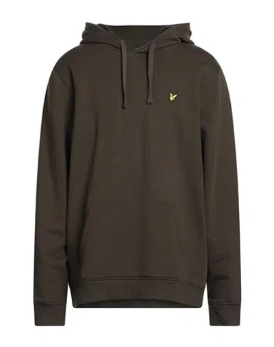 Lyle & Scott Man Sweatshirt Sage Green Size Xxl Cotton In Gray