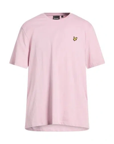 Lyle & Scott Man T-shirt Blush Size Xl Organic Cotton In Pink