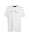 Lyle & Scott Man T-shirt Ivory Size L Cotton In White