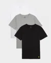 Lyle & Scott Mens Basic 3 Pack T-shirt In Black
