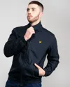 Lyle & Scott Mens Harrington Bomber Jacket In Blue