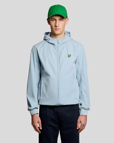 Lyle & Scott Mesh Back Softshell Mens Jacket In Blue