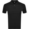 Lyle & Scott Lyle And Scott Ottoman Zip Polo T Shirt Black In Black