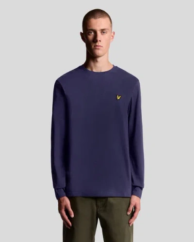 Lyle & Scott Plain Long Sleeve T-shirt In Blue