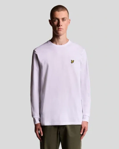 Lyle & Scott Plain Long Sleeve T-shirt In White