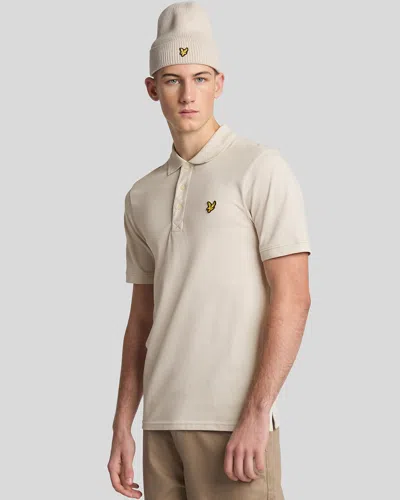 Lyle & Scott Plain Mens Polo Shirt In White