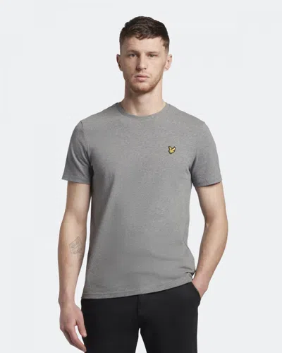 Lyle & Scott Plain Mens T-shirt In Gray