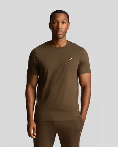 Lyle & Scott Plain Mens T-shirt In Brown
