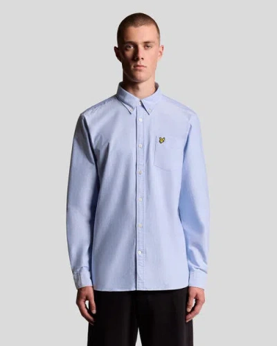 Lyle & Scott Plain Oxford Shirt In Blue