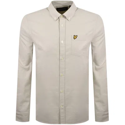 Lyle & Scott Lyle And Scott Plain Oxford Shirt Cove Beige In Neutral