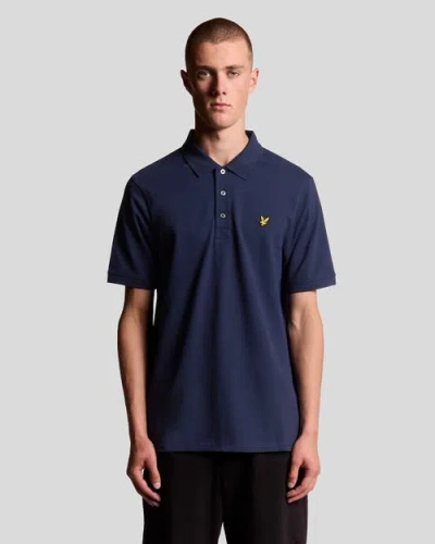 Lyle & Scott Plain Polo Shirt In Blue